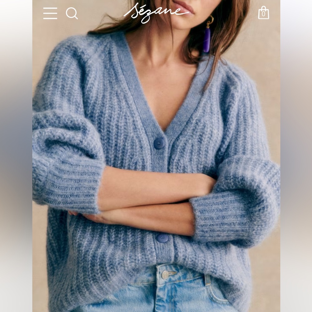 Sezane Basille Cardigan - Picture 2 of 3